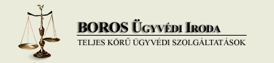 Boros Ügyvédi Iroda logó